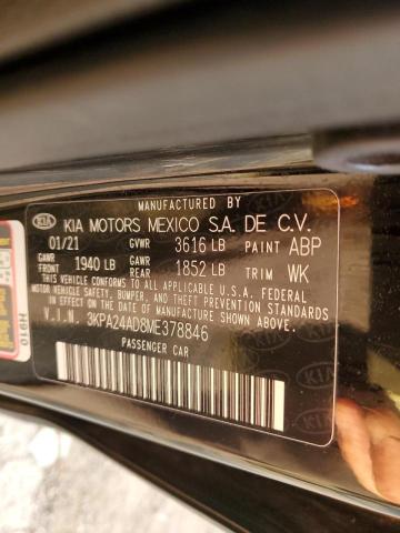 Aukcja sprzedaży 2021 Kia Rio Lx, vin: 3KPA24AD8ME378846, numer aukcji: 36435463