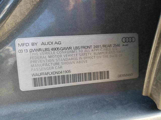 36352783 :رقم المزاد ، WAUFFAFLXDN041905 vin ، 2013 Audi A4 Premium Plus مزاد بيع