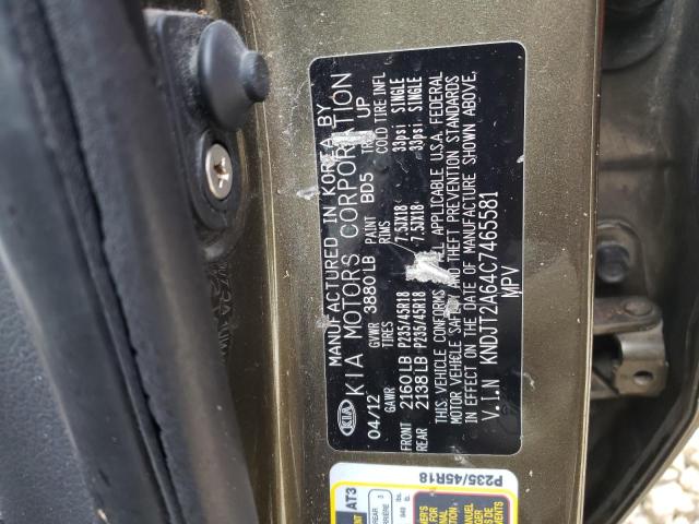 Aukcja sprzedaży 2012 Kia Soul, vin: KNDJT2A64C7465581, numer aukcji: 36460653