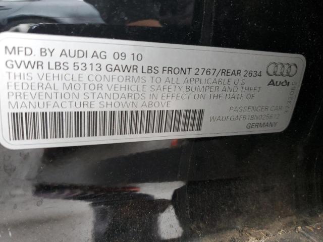 Продаж на аукціоні авто 2011 Audi A6 Premium Plus, vin: WAUFGAFB1BN025612, номер лоту: 36500143