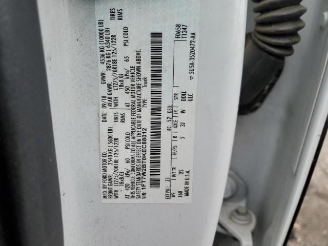 Aukcja sprzedaży 2019 Ford F250 Super Duty, vin: 1FT7W2BT0KEC88012, numer aukcji: 36941293