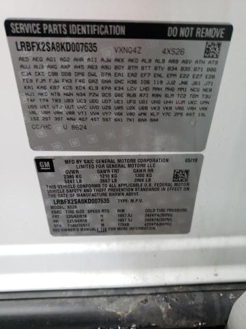36506453 :رقم المزاد ، LRBFX2SA8KD007635 vin ، 2019 Buick Envision Essence مزاد بيع