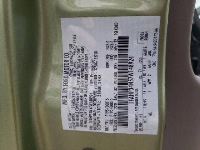 Продажа на аукционе авто 2007 Ford Focus Zx4, vin: 1FAHP34N57W148924, номер лота: 36568053
