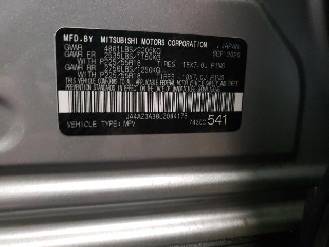 Продаж на аукціоні авто 2020 Mitsubishi Outlander Se, vin: JA4AZ3A38LZ044178, номер лоту: 37420773