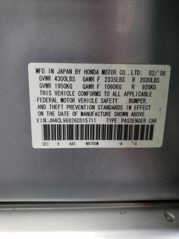 Aukcja sprzedaży 2006 Acura Tsx, vin: JH4CL96826C015711, numer aukcji: 36890673