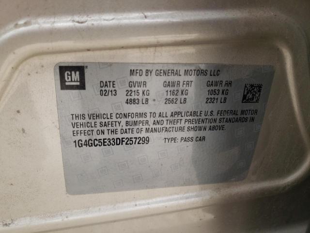 36623523 :رقم المزاد ، 1G4GC5E33DF257299 vin ، 2013 Buick Lacrosse مزاد بيع