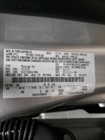 37071203 :رقم المزاد ، 1FADP3F27EL448870 vin ، 2014 Ford Focus Se مزاد بيع