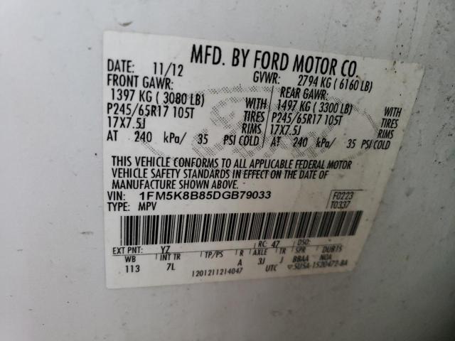 Продаж на аукціоні авто 2013 Ford Explorer, vin: 1FM5K8B85DGB79033, номер лоту: 37481483