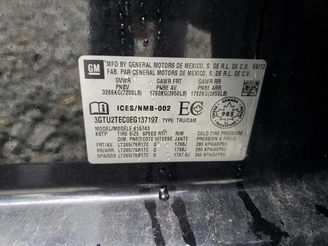 Aukcja sprzedaży 2014 Gmc Sierra K1500, vin: 3GTU2TEC0EG137197, numer aukcji: 71868002