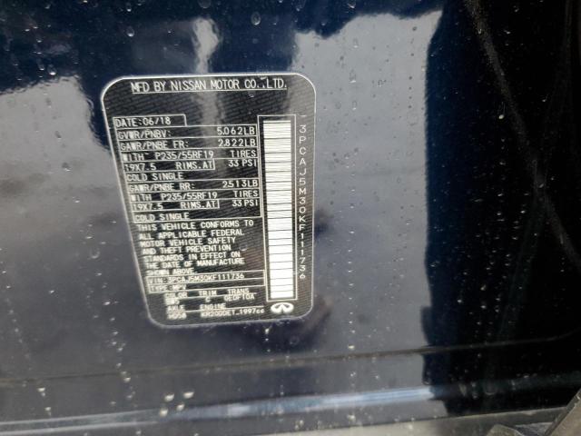 2019 Infiniti Qx50 Essential მანქანა იყიდება აუქციონზე, vin: 3PCAJ5M30KF111736, აუქციონის ნომერი: 37623733