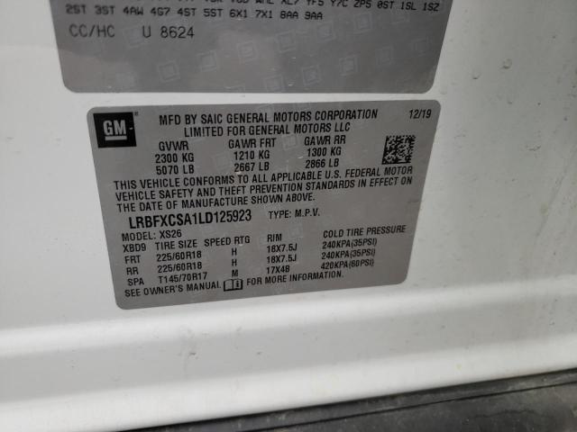 Aukcja sprzedaży 2020 Buick Envision Essence, vin: LRBFXCSA1LD125923, numer aukcji: 37623963