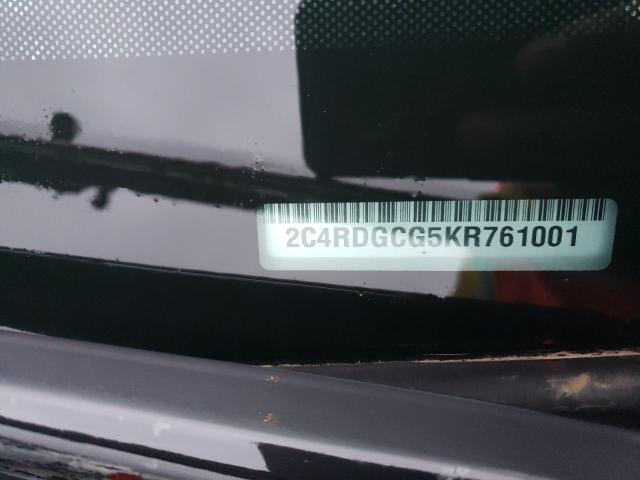 Aukcja sprzedaży 2019 Dodge Grand Caravan Sxt, vin: 2C4RDGCG5KR761001, numer aukcji: 36400793