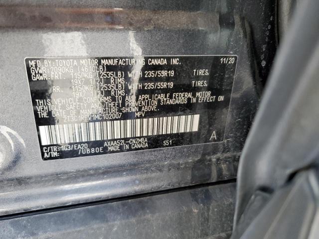 Aukcja sprzedaży 2021 Toyota Rav4 Xle Premium, vin: 2T3C1RFV1MC102007, numer aukcji: 37623263