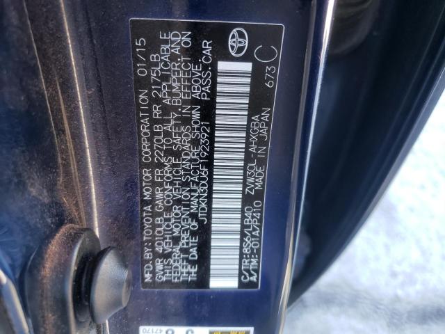Продаж на аукціоні авто 2015 Toyota Prius, vin: JTDKN3DU6F1923921, номер лоту: 36917603