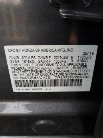 Aukcja sprzedaży 2019 Acura Ilx, vin: 19UDE2F36KA014032, numer aukcji: 37819163
