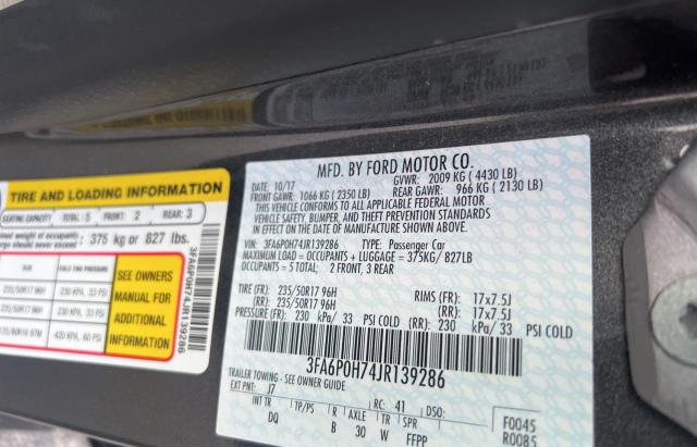 Aukcja sprzedaży 2018 Ford Fusion Se, vin: 3FA6P0H74JR139286, numer aukcji: 38233383