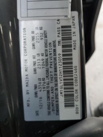 37820693 :رقم المزاد ، JM1GL1V52H1123059 vin ، 2017 Mazda 6 Touring مزاد بيع