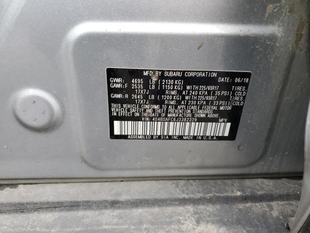 Aukcja sprzedaży 2018 Subaru Outback 2.5i Premium, vin: 4S4BSAFC6J3382329, numer aukcji: 36896693