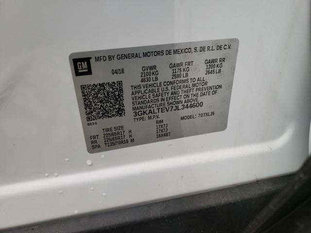 2018 Gmc Terrain Sle მანქანა იყიდება აუქციონზე, vin: 3GKALTEV7JL344600, აუქციონის ნომერი: 36451003