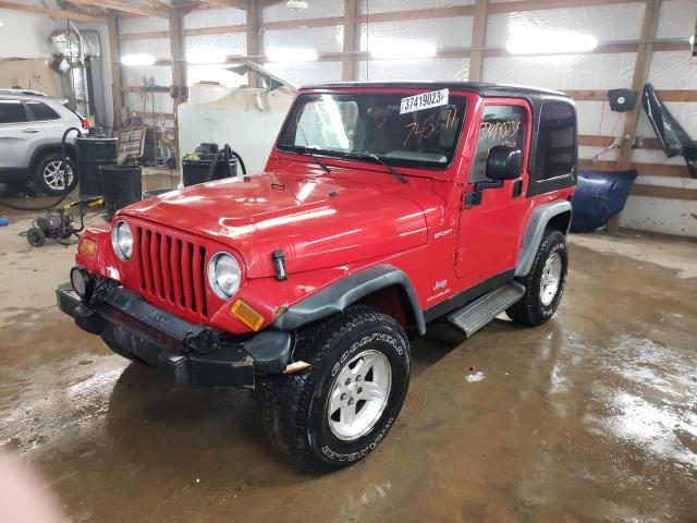 Продажа на аукционе авто 2004 Jeep Wrangler / Tj Sport, vin: 1J4FA49S44P743691, номер лота: 37419023