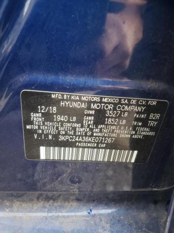 Aukcja sprzedaży 2019 Hyundai Accent Se, vin: 3KPC24A36KE071267, numer aukcji: 38120403