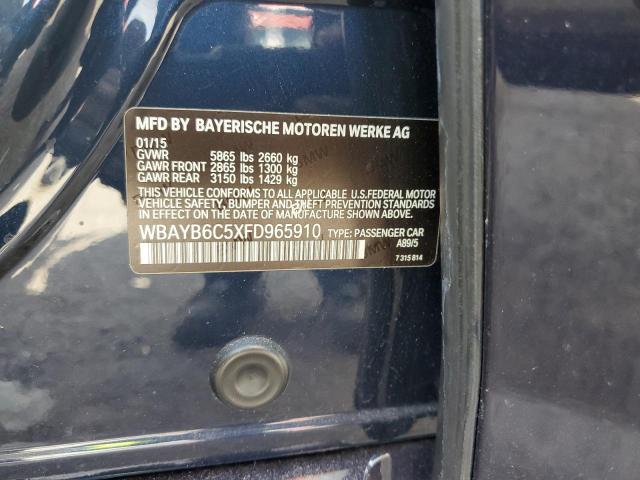 Auction sale of the 2015 Bmw 750 Xi, vin: WBAYB6C5XFD965910, lot number: 37951343