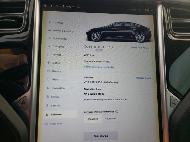 Продажа на аукционе авто 2014 Tesla Model S, vin: 5YJSA1H19EFP40177, номер лота: 38620963
