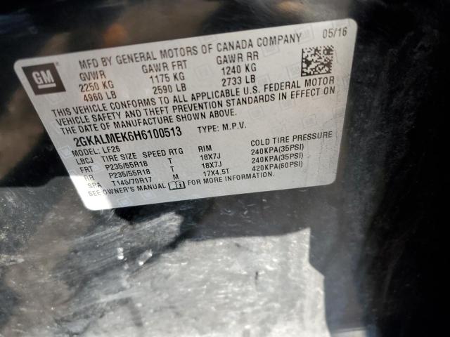 2017 Gmc Terrain Sle მანქანა იყიდება აუქციონზე, vin: 2GKALMEK6H6100513, აუქციონის ნომერი: 37297843