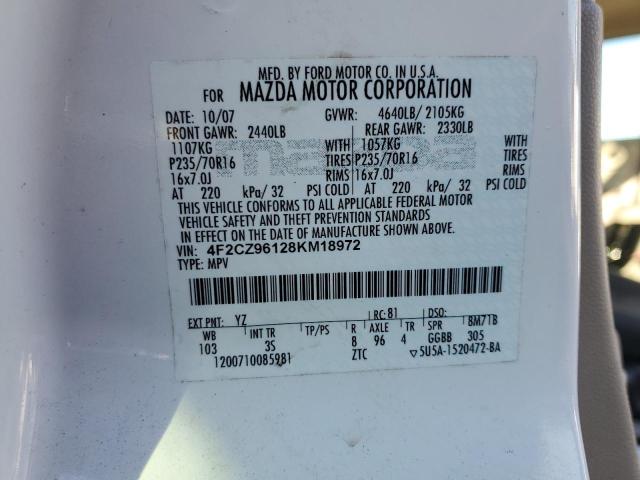 Aukcja sprzedaży 2008 Mazda Tribute S, vin: 4F2CZ96128KM18972, numer aukcji: 38304293