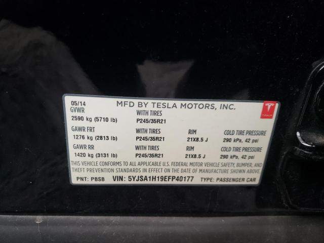 Продажа на аукционе авто 2014 Tesla Model S, vin: 5YJSA1H19EFP40177, номер лота: 38620963