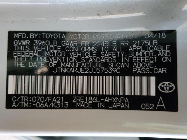 Продажа на аукционе авто 2018 Toyota Corolla Im, vin: JTNKARJE2JJ575390, номер лота: 38328903