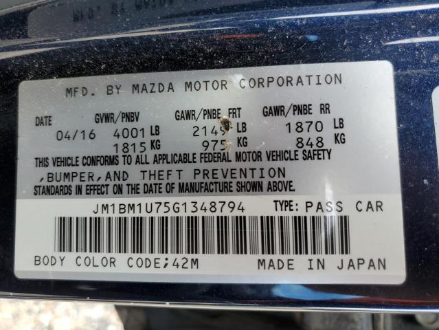 Aukcja sprzedaży 2016 Mazda 3 Sport, vin: JM1BM1U75G1348794, numer aukcji: 38397193
