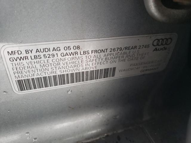 Aukcja sprzedaży 2008 Audi A6 3.2 Quattro, vin: WAUDH74F18N146503, numer aukcji: 38438223
