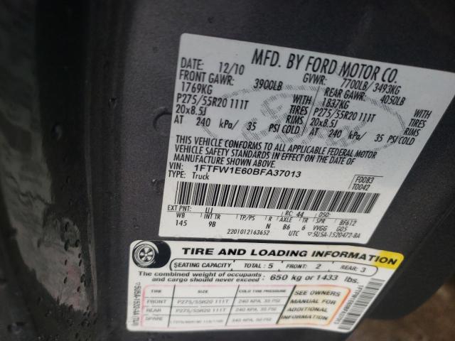 Aukcja sprzedaży 2011 Ford F150 Supercrew, vin: 1FTFW1E60BFA37013, numer aukcji: 38156513