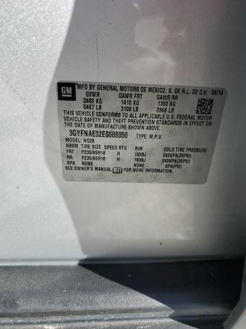 37982113 :رقم المزاد ، 3GYFNAE32ES688050 vin ، 2014 Cadillac Srx مزاد بيع