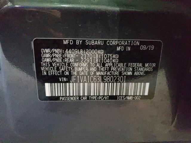 Aukcja sprzedaży 2020 Subaru Wrx Premium, vin: JF1VA1C63L9802301, numer aukcji: 37207163