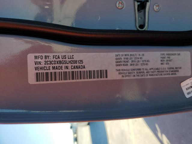 Продаж на аукціоні авто 2020 Dodge Charger Sxt, vin: 2C3CDXBG5LH208125, номер лоту: 38954883