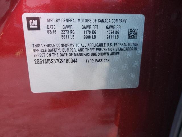 37999243 :رقم المزاد ، 2G61M5S37G9180044 vin ، 2016 Cadillac Xts Luxury Collection مزاد بيع