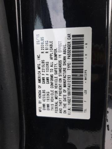 39106243 :رقم المزاد ، 1HGCT1B87FA012793 vin ، 2015 Honda Accord Exl مزاد بيع