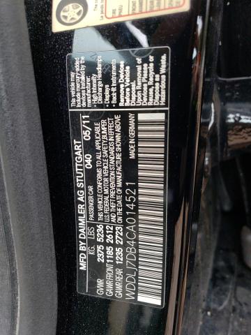 38886503 :رقم المزاد ، WDDLJ7DB4CA014521 vin ، 2012 Mercedes-benz Cls 550 مزاد بيع