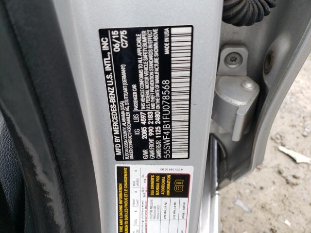 39296303 :رقم المزاد ، 55SWF4JB1FU078568 vin ، 2015 Mercedes-benz C 300 مزاد بيع