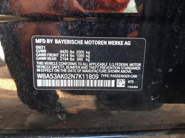 Aukcja sprzedaży 2022 Bmw 228i, vin: WBA53AK02N7K11809, numer aukcji: 39111353