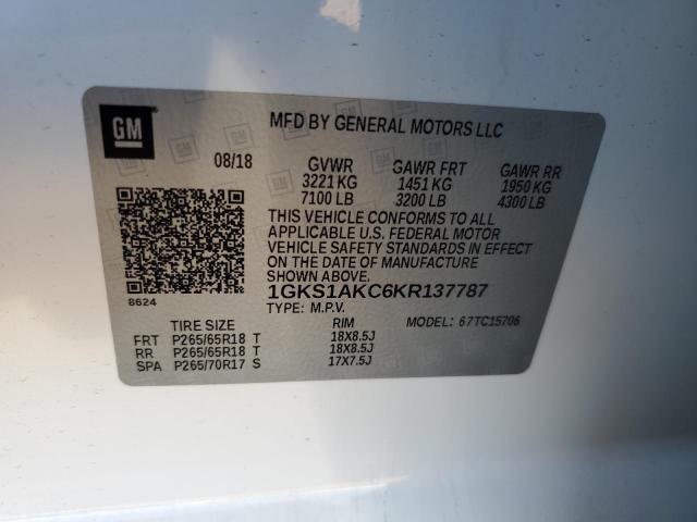 Продаж на аукціоні авто 2019 Gmc Yukon Sle, vin: 1GKS1AKC6KR137787, номер лоту: 39381983
