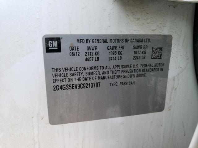 Продажа на аукционе авто 2012 Buick Regal Premium, vin: 2G4GS5EV9C9213707, номер лота: 38345443