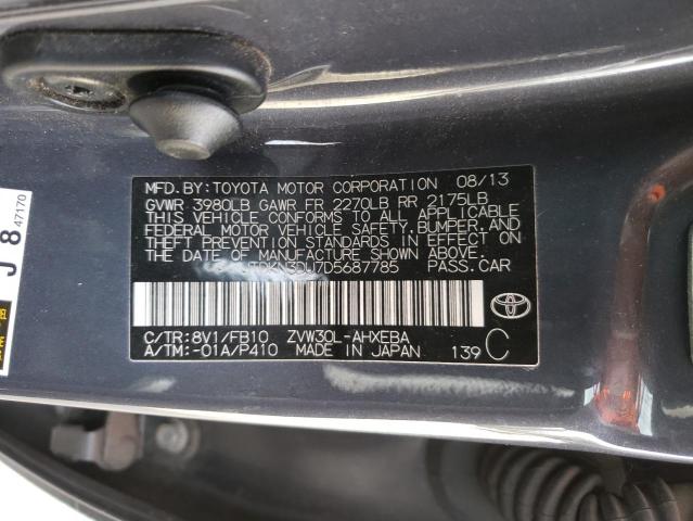 Aukcja sprzedaży 2013 Toyota Prius, vin: JTDKN3DU7D5687785, numer aukcji: 38535463