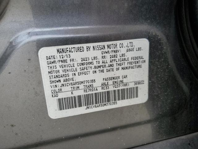 Продаж на аукціоні авто 2013 Infiniti G37, vin: JN1CV6AR5DM770355, номер лоту: 39365723