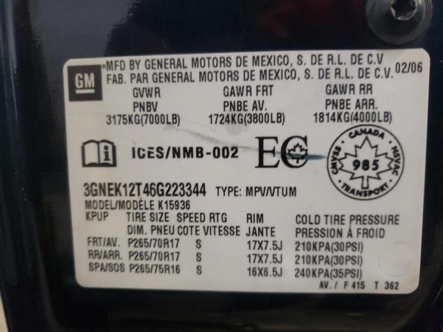 Aukcja sprzedaży 2006 Chevrolet Avalanche K1500, vin: 3GNEK12T46G223344, numer aukcji: 39946313