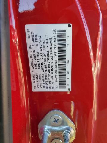 Aukcja sprzedaży 2010 Honda Accord Exl, vin: 1HGCS2B87AA006753, numer aukcji: 39887853