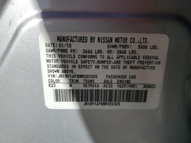 Продаж на аукціоні авто 2011 Infiniti M37, vin: JN1BY1AP8BM320345, номер лоту: 40011273