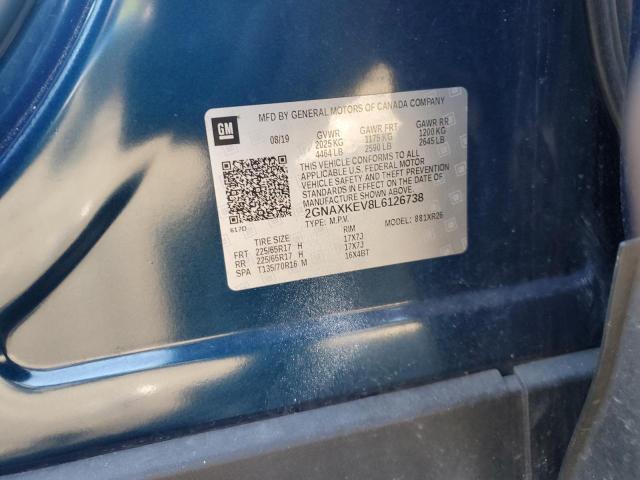 Продажа на аукционе авто 2020 Chevrolet Equinox Lt, vin: 2GNAXKEV8L6126738, номер лота: 40194823